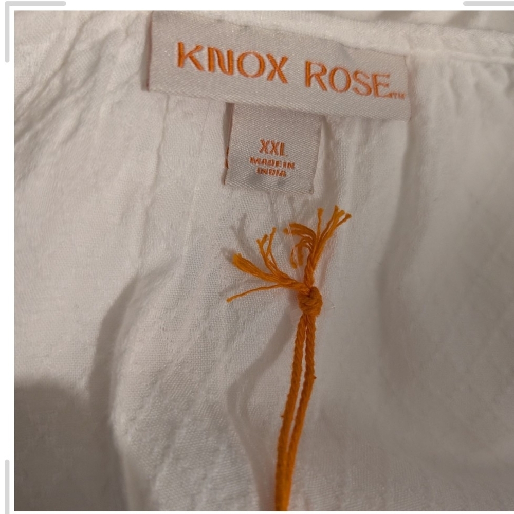 Knox Rose White Top with Multicolor Accents - Picture 6 of 6